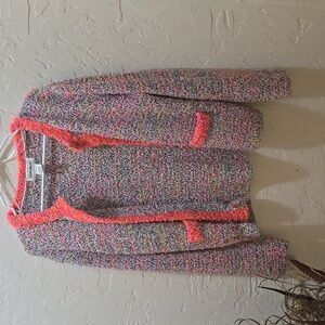 For The Republic Bright Multicolor Nubby Jacket Blazer
